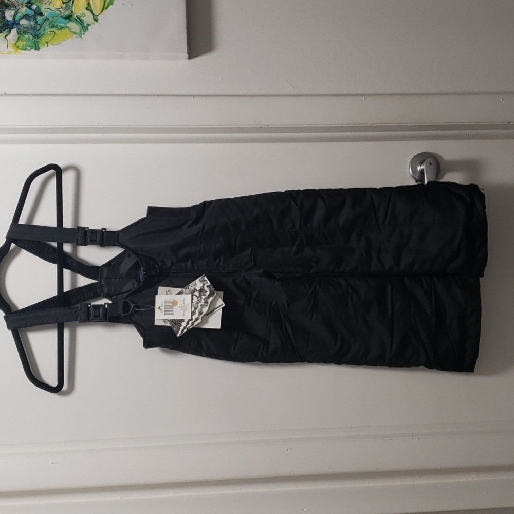 Pulse kids Size M(6) black snow bibs